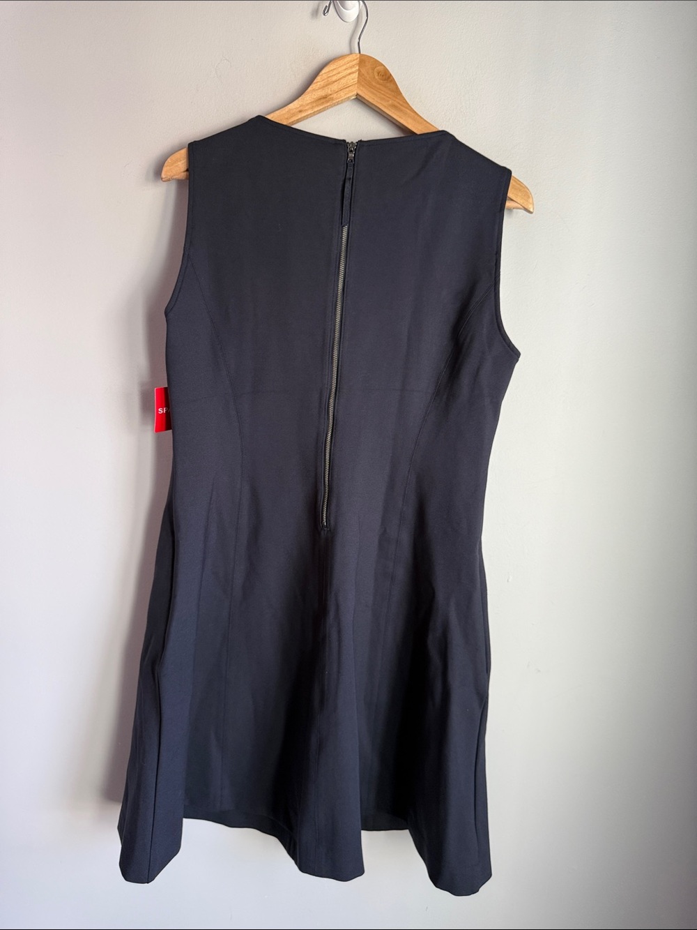 NEW SPANX The Perfect Fit & Flare Sleeveless  Dress Navy  XL - Picture 3 of 9